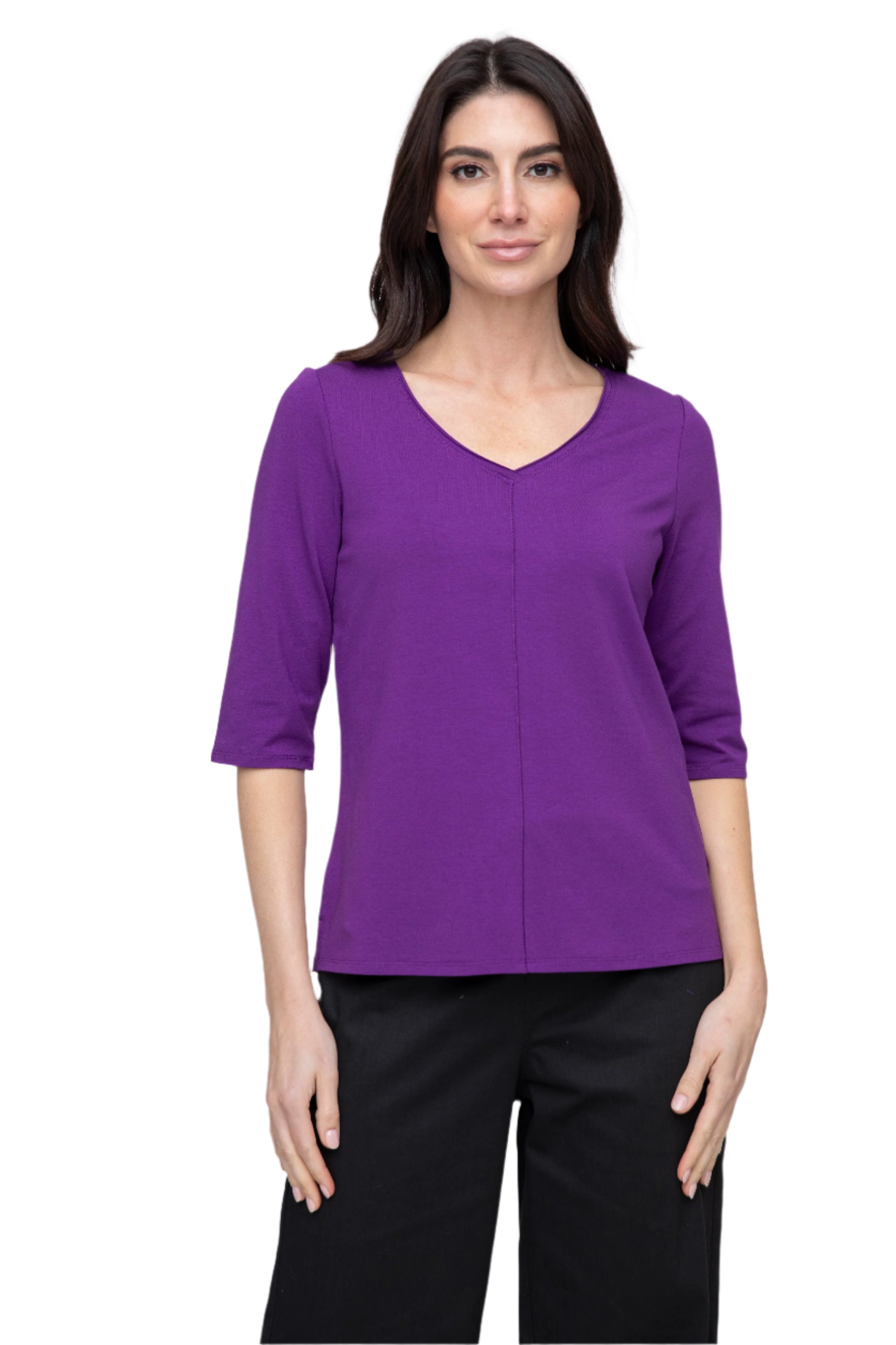 Essential Layers Tee - Amethyst - Ella Where She Shops