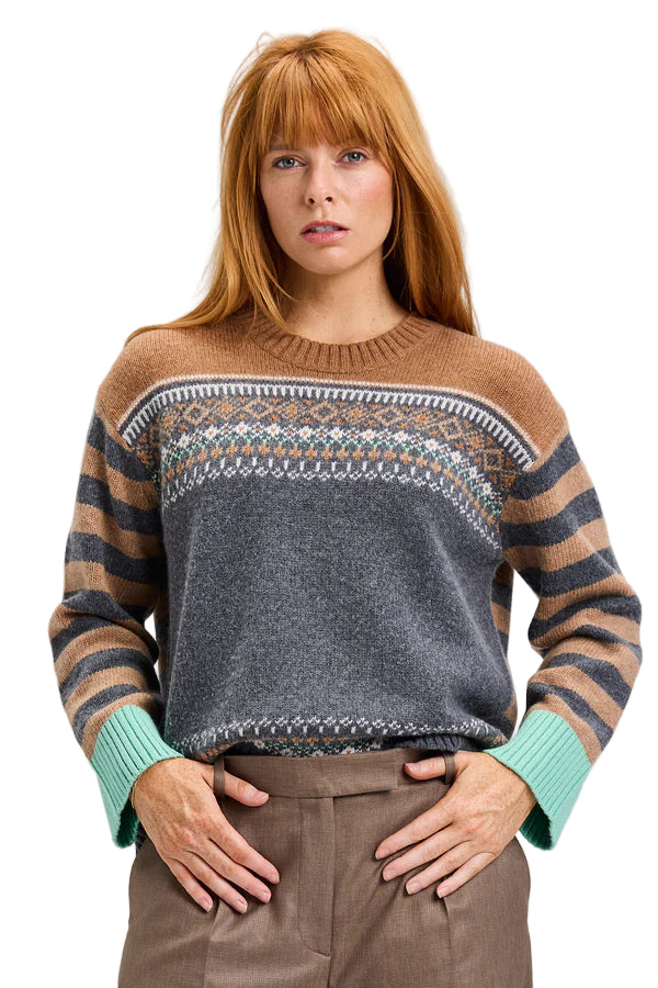 Fair Isle Sweater – Front – Ella Where She Shops