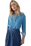 Favorite Shirt – Denim – Front – Ella Where She Shops