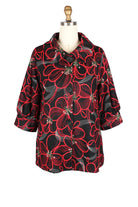 Floral Pen Art Swing Jacket ella where she shops