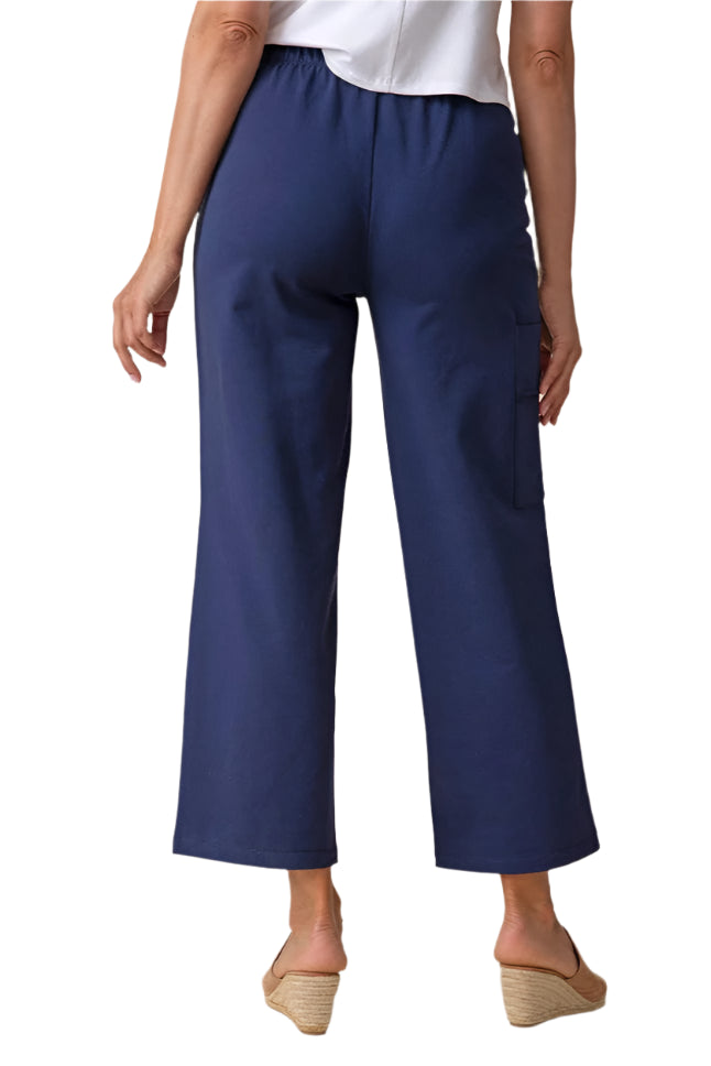 French Terry Easy Pocket Pant - Back - Ella Where She Shops