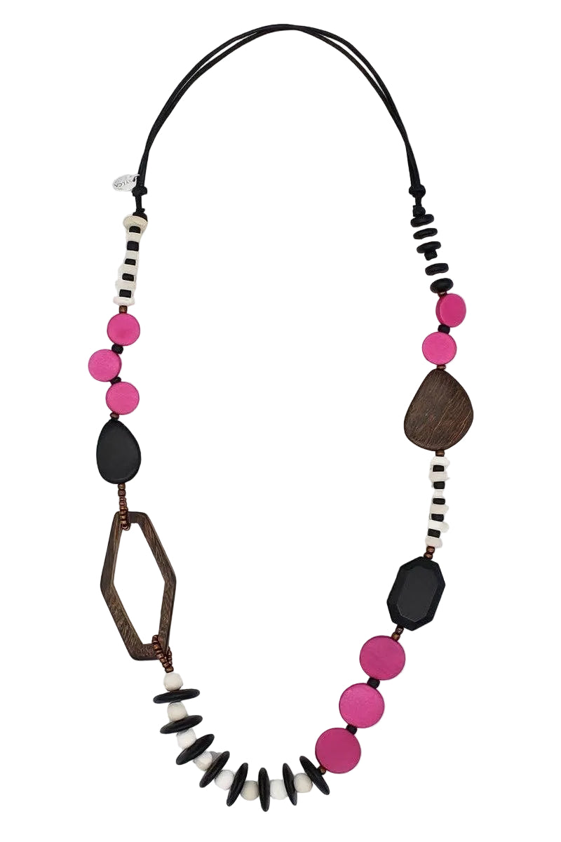 Fuchsia_Wood_Bead_Gabby_Necklace_ella_where_she_shops