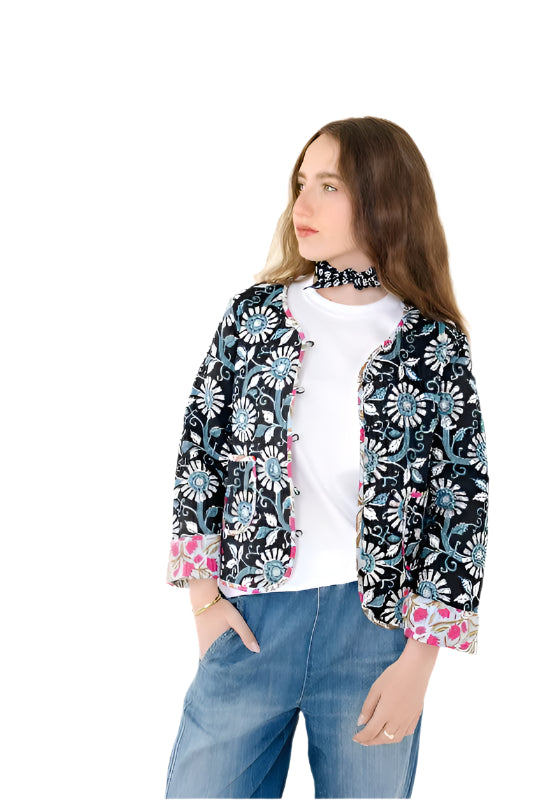 Gabrielle Quilted Jacket - Side 1 - Ella Where She Shops