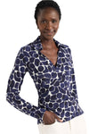 Geo Pebble Knit Wrap Top - Front - Ella Where She Shops