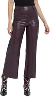 Vegan leather wide leg