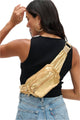 Hip Hugger Belt Bag - Gold Front - Ella Where She Shops