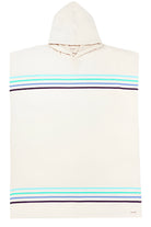 Hooded Poncho - Aqua - Ella Where She Shops