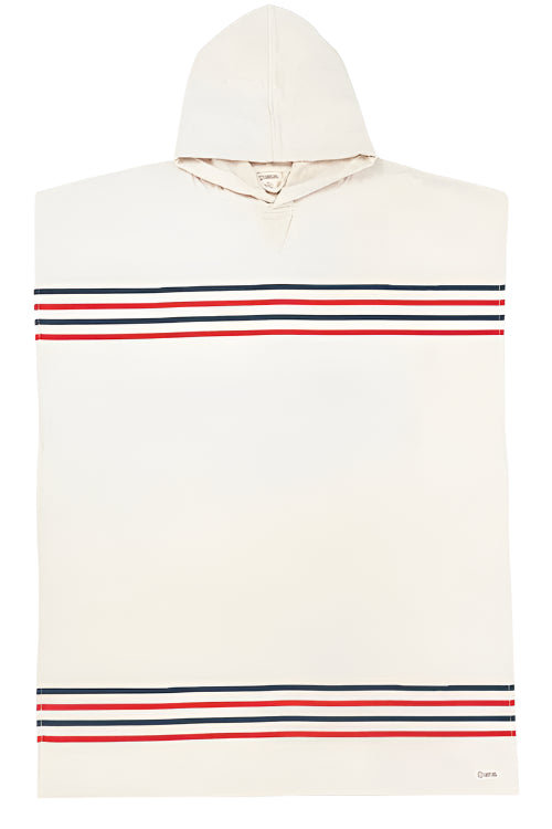 Hooded Poncho - Red - Ella Where She Shops