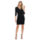 Mini Surplice Mid Sleeve Dress