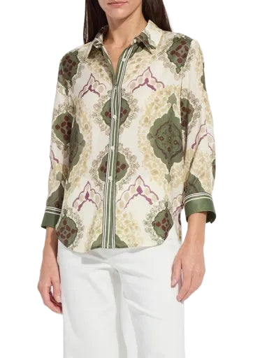 Ishani Roll Tab Printed Shirt ella where she shops