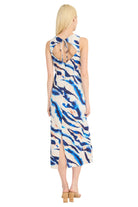 Ivory Denim Blue Dress – Back – Ella Where She Shops