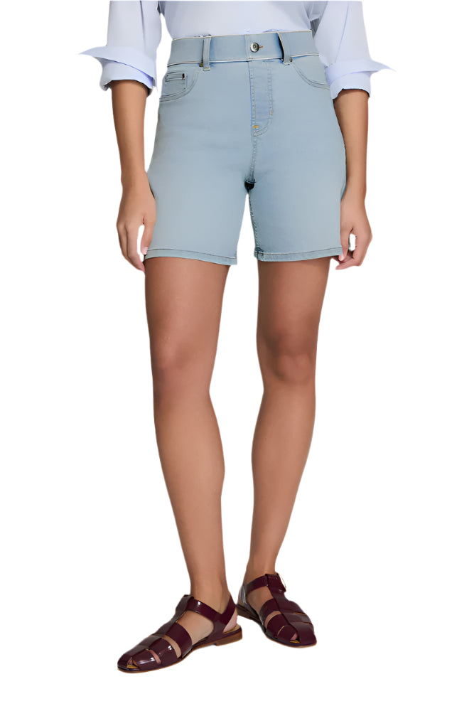 Jean Short 7" – Tidal Blue – Front – Ella Where She Shops