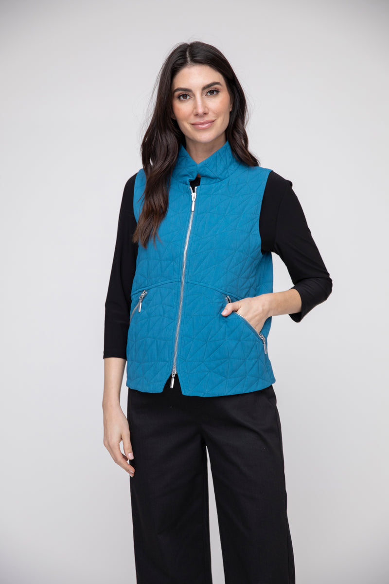 Kaleidoscope quilt city vest