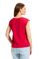 Knot Neck Top – Rouge – Back – Ella Where She Shops