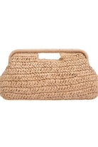 Lani Straw Clutch Bag – Front – Ella Where She Shops