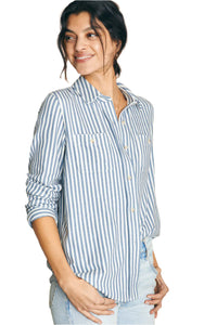 Legend Sweater Shirt - Blue Stripes - Ella Where She Shops