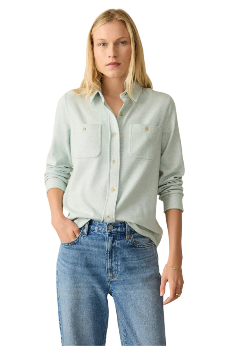 Legend Sweater Shirt - Jadite Front - Ella Where She Shops