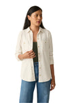 Legend Sweater Shirt - Off White Front - Ella Where She Shops