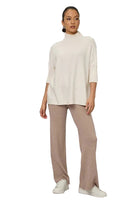 Leisure Rib Knit Pant - Front - Ella Where She Shops
