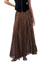 Leopard Print Flowy Skirt ella where she shops