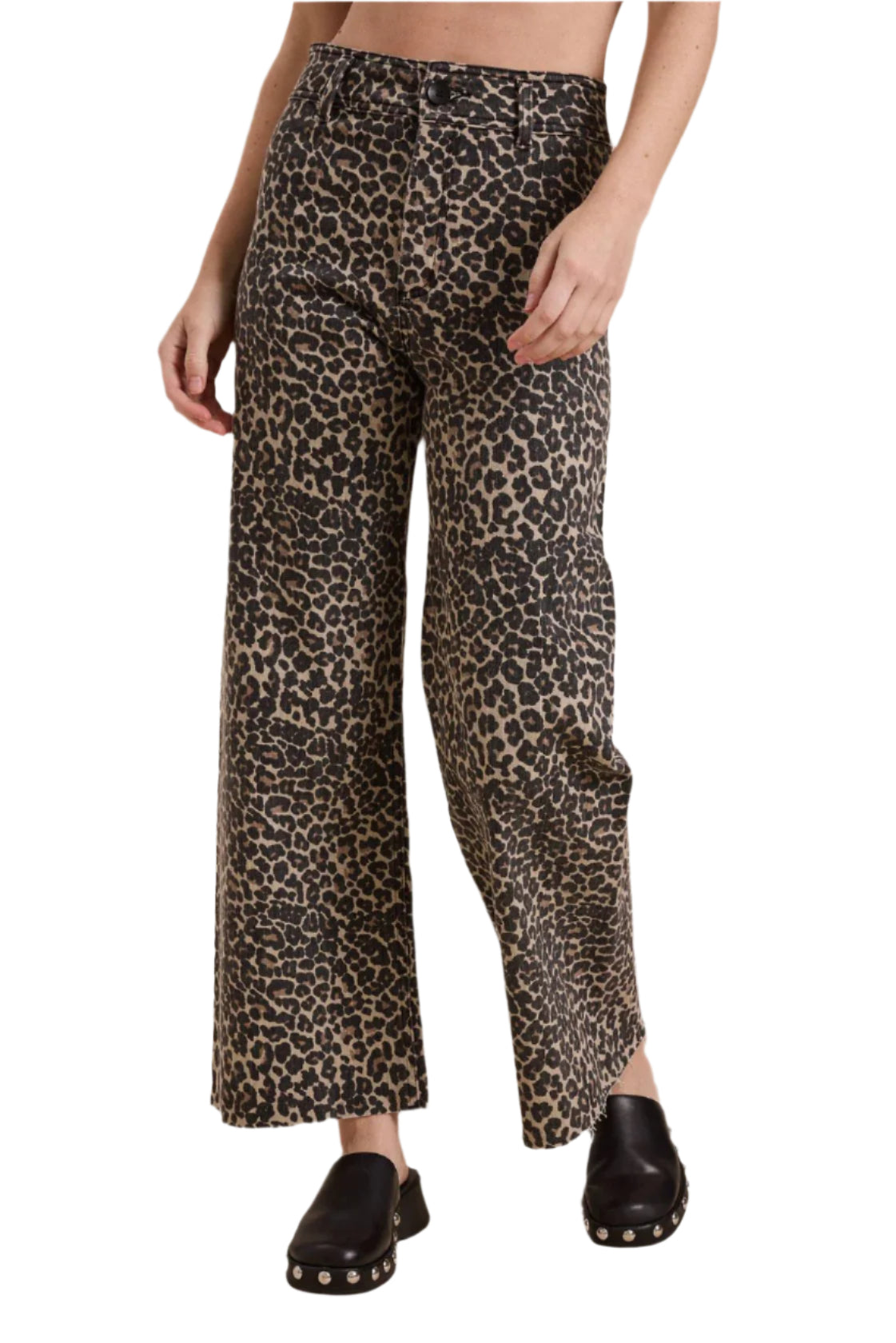 Leopard Print Pants – Front – Ella Where She Shops