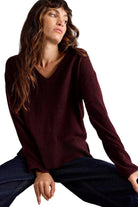 Lily V Neck Jumper - Front - Ella Where She Shops