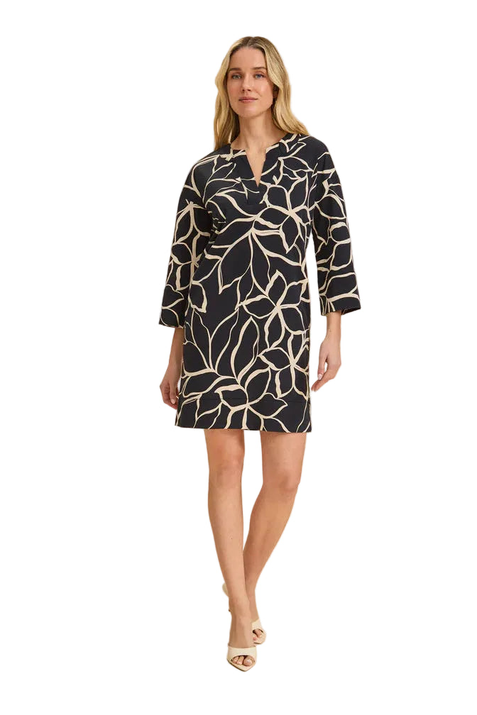 Long sleeve print Shift Dress ella where she shops