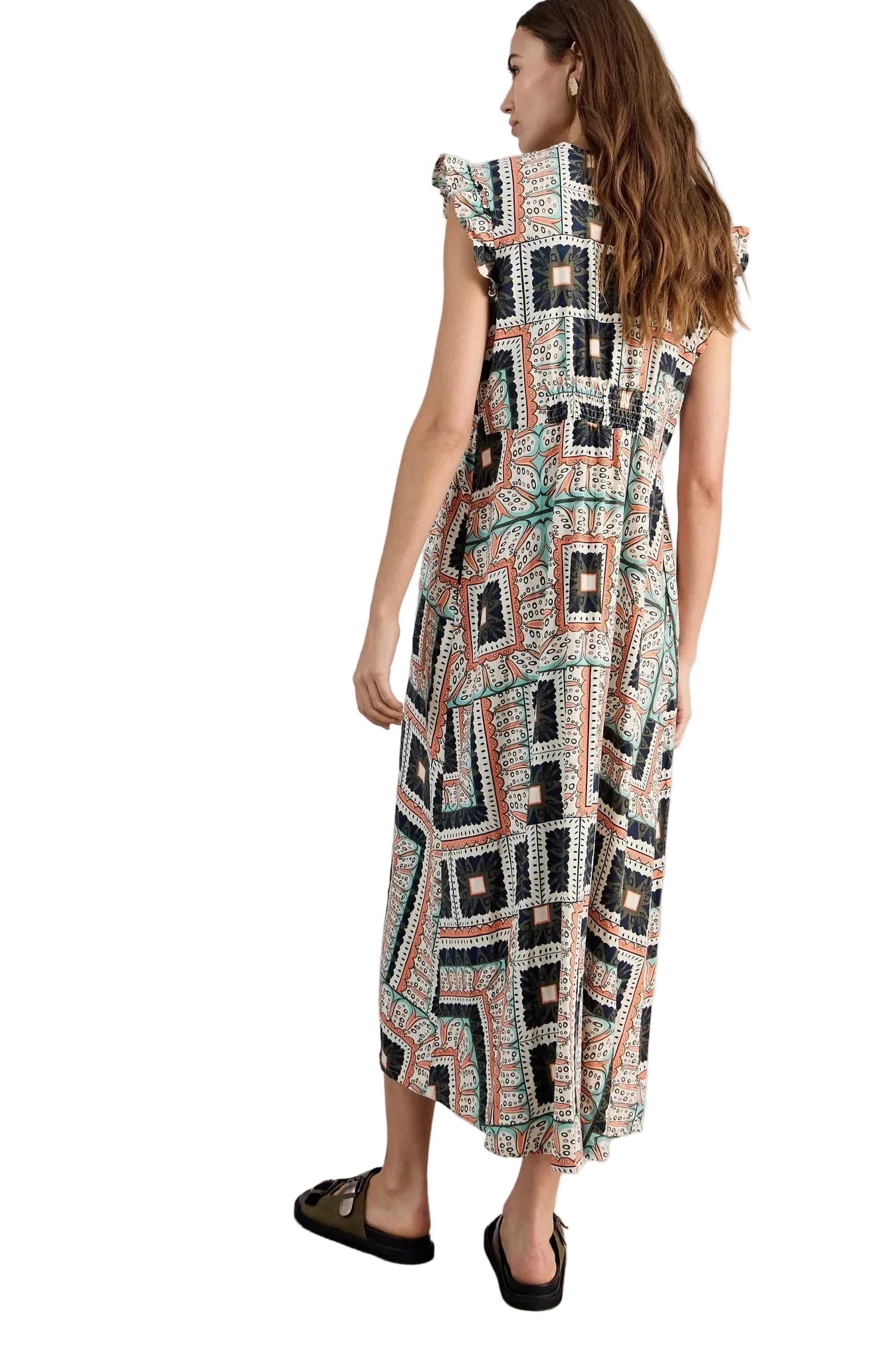 Lorna Linen Blend Maxi Dress ivory ella where she shops
