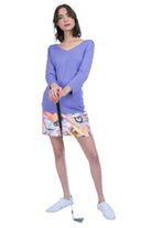 Love Graffiti Print 18" Skort – Front – Ella Where She Shops