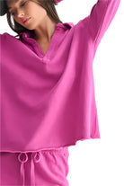 Malibu Vintage Henley Top – Pink Front – Ella Where She Shops