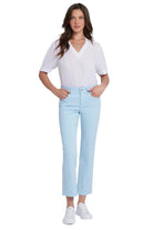 Marilyn Straight Ankle Jeans – Blue Front – Ella Where She Shops
