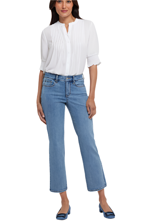 Marilyn Straight Ankle Jeans – Minorca Isle Front – Ella Where She Shops