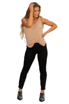 Mid-Rise Black Slim Denim – Front – Ella Where She Shops