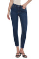 Mid Rise Raw Hem Crop Skinny Jeans – Front – Ella Where She Shops