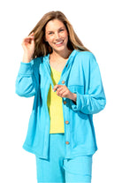 Modal Spandex Terry Refresh Hoodie - Front - Ella Where She Shops