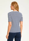 Stripe applique Top