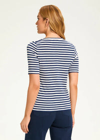 Stripe applique Top