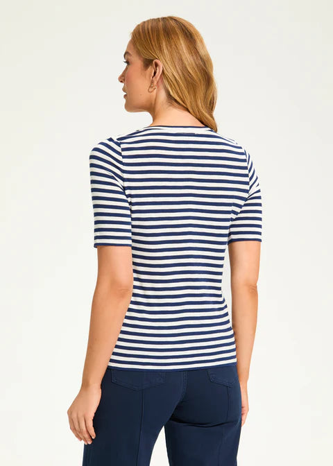 Stripe applique Top