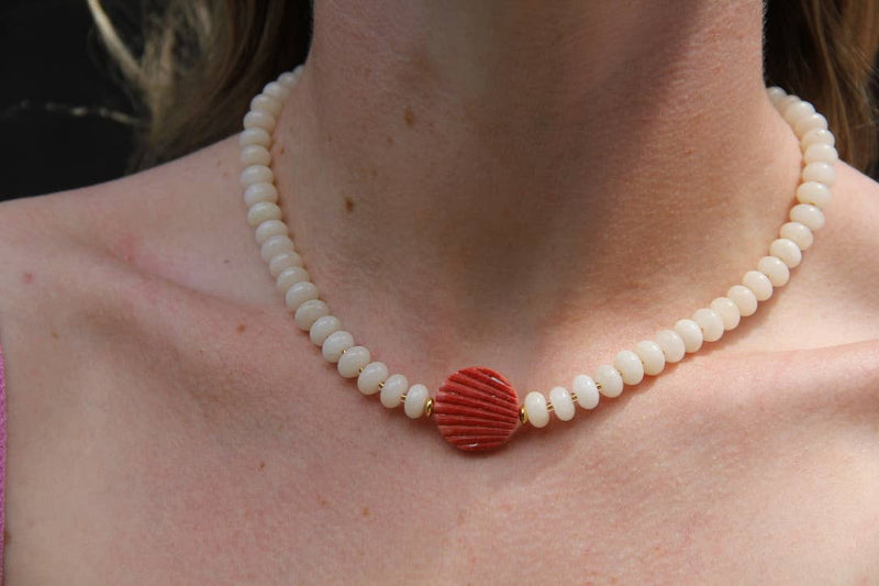 Scallop Shell Center Necklace