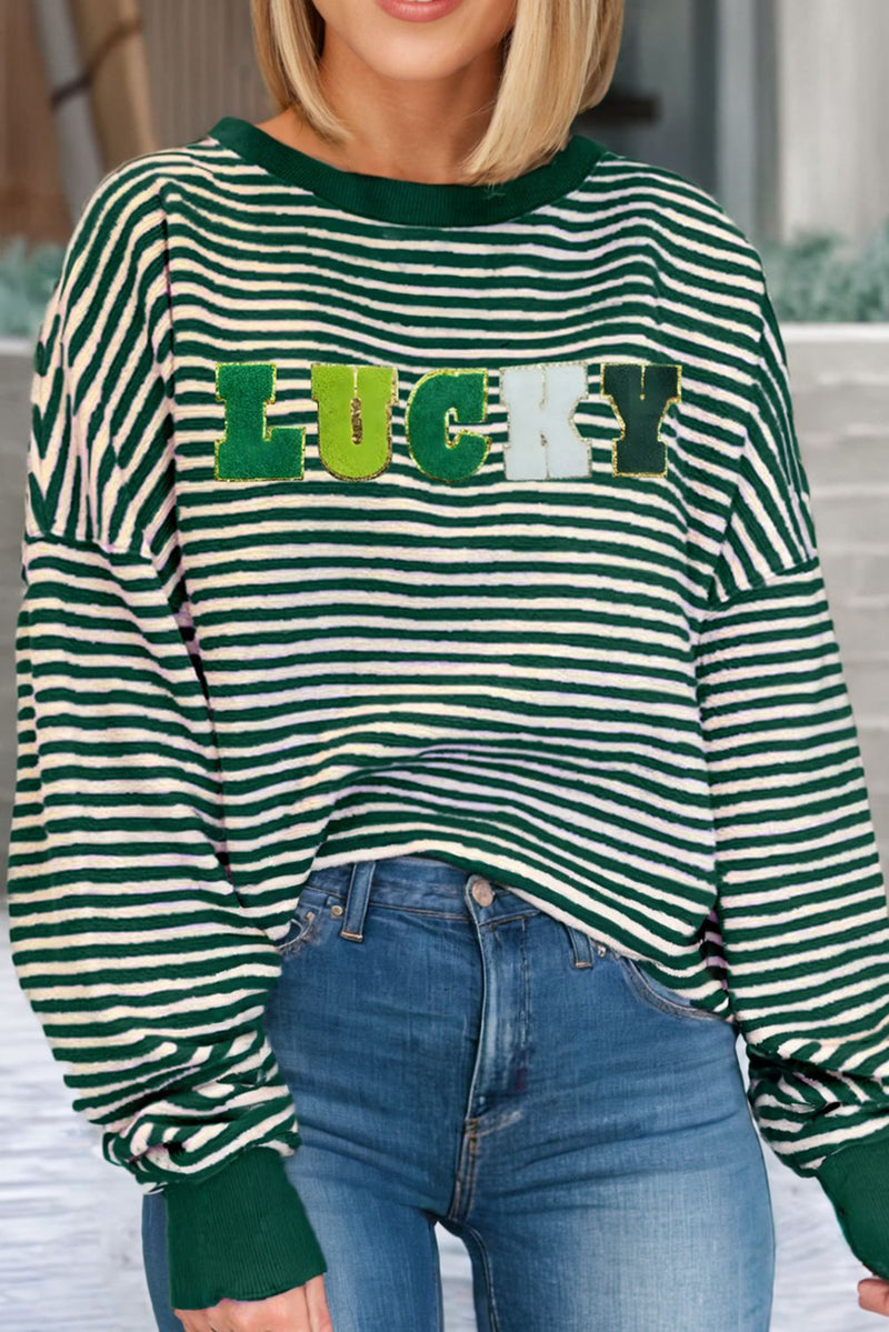 Stripe Chenille Lucky Top