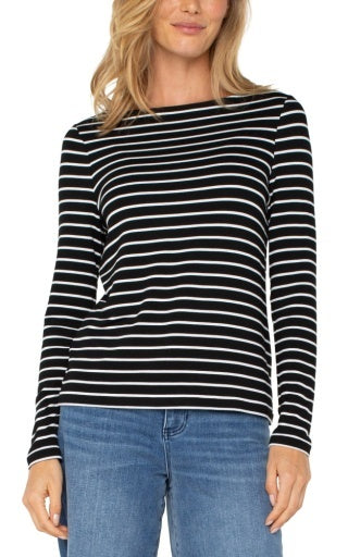 Long Sleeve boatneck top