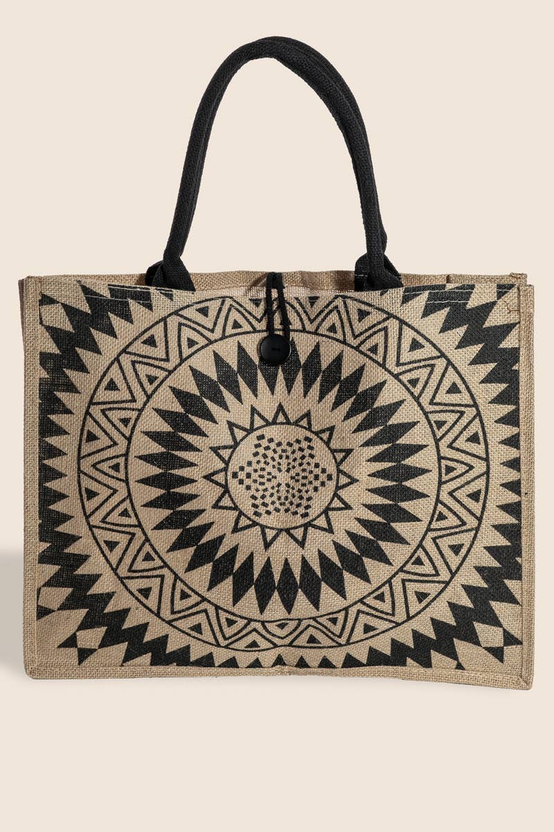 Tribal Circle Pattern Tote Bag