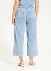 Pull on wide crop trouser