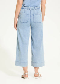 Pull on wide crop trouser