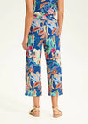 Eyelet wide leg pant