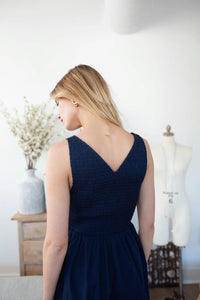 Cora dress navy