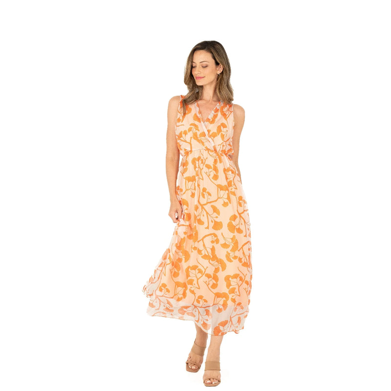 Peach Gingko dress
