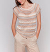 Raglan Cap Sleeve Crochet Top