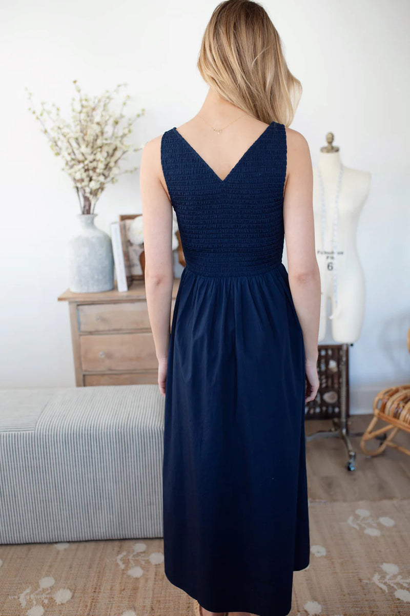 Cora dress navy