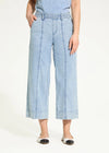 Pull on wide crop trouser